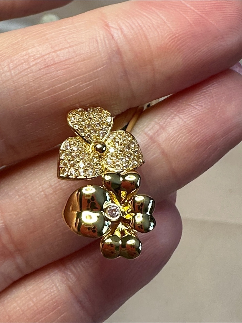 Kate Spade Precious Pansy Pave Flex Cuff Bracelet NWT $89 MSRP - Picture 10 of 12